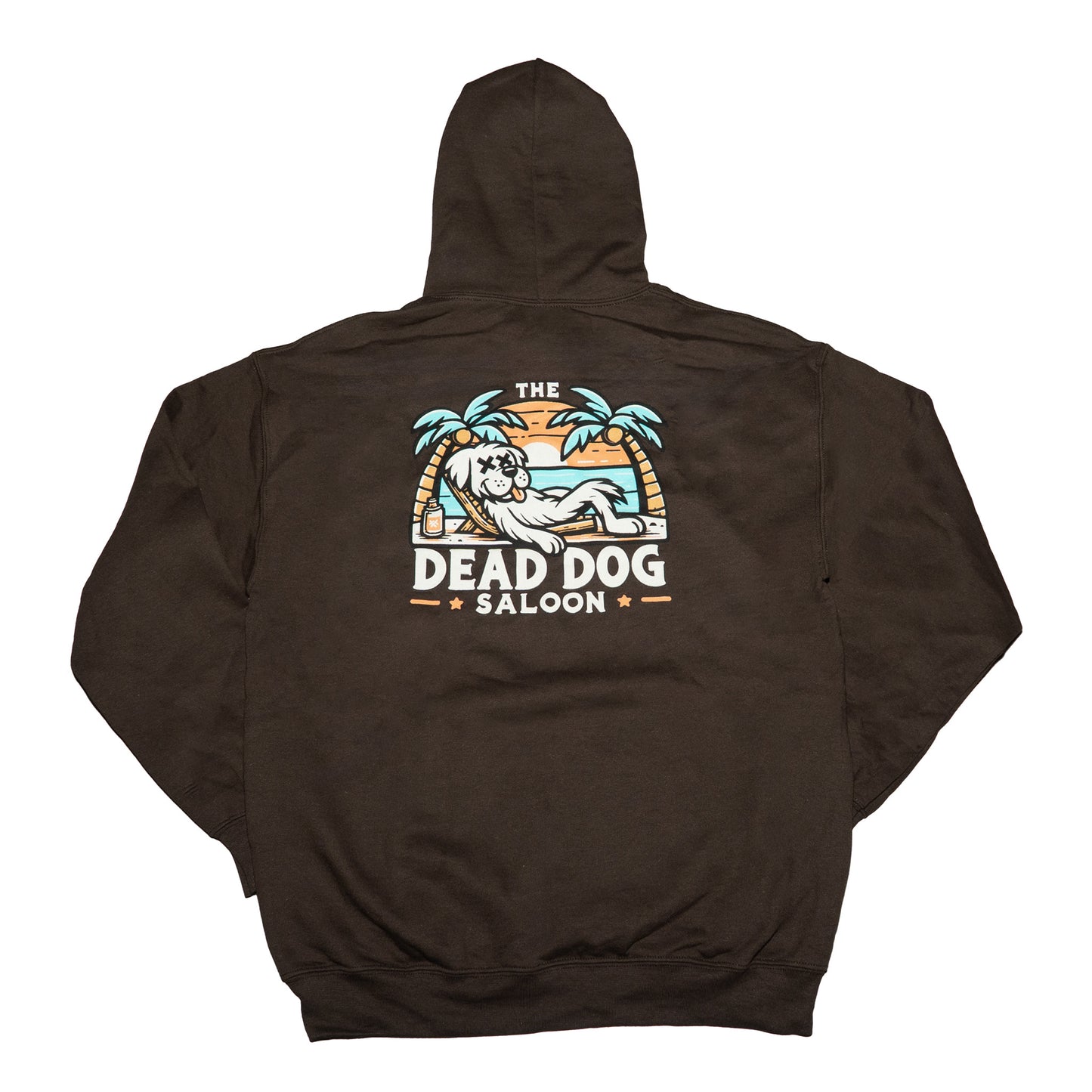 Lounging Dog Hoodie- Dark Chocolate