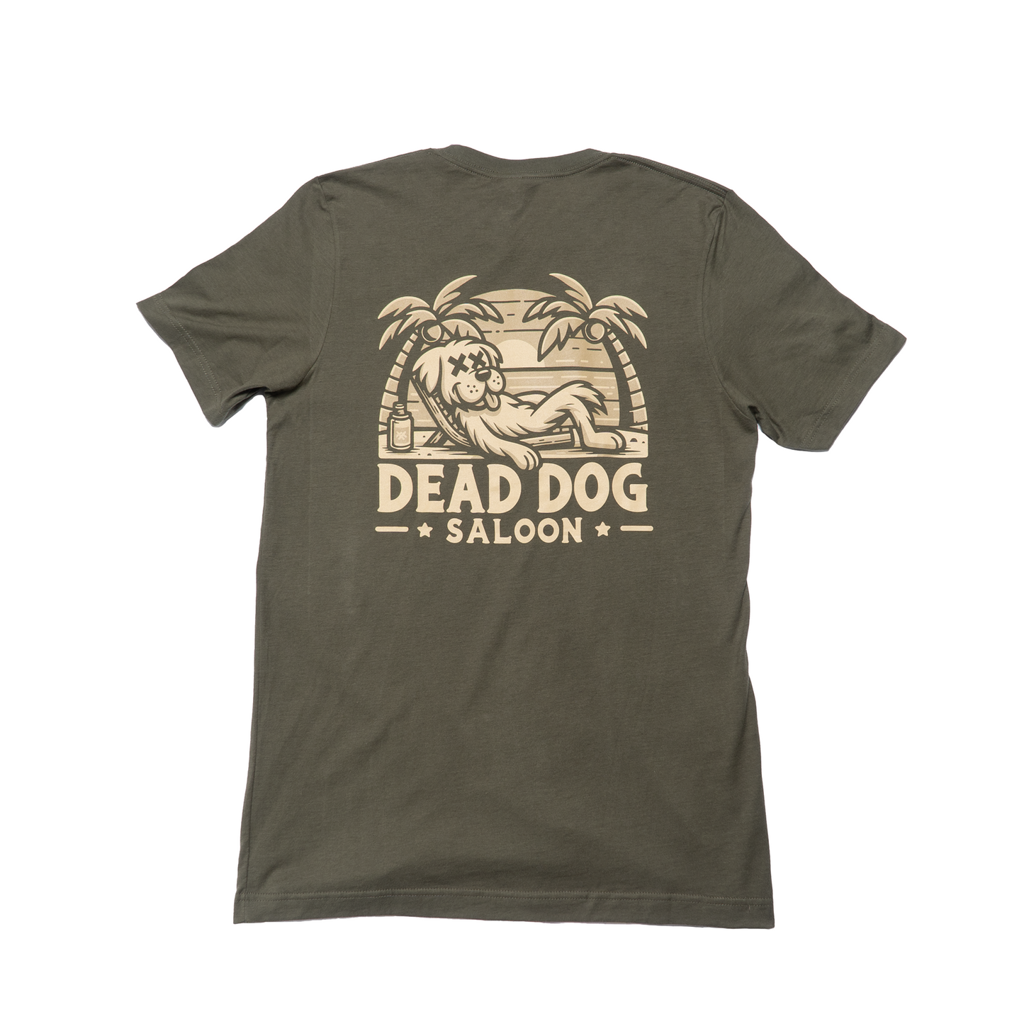 Military Green Chill Dog Short Sleeve Tee