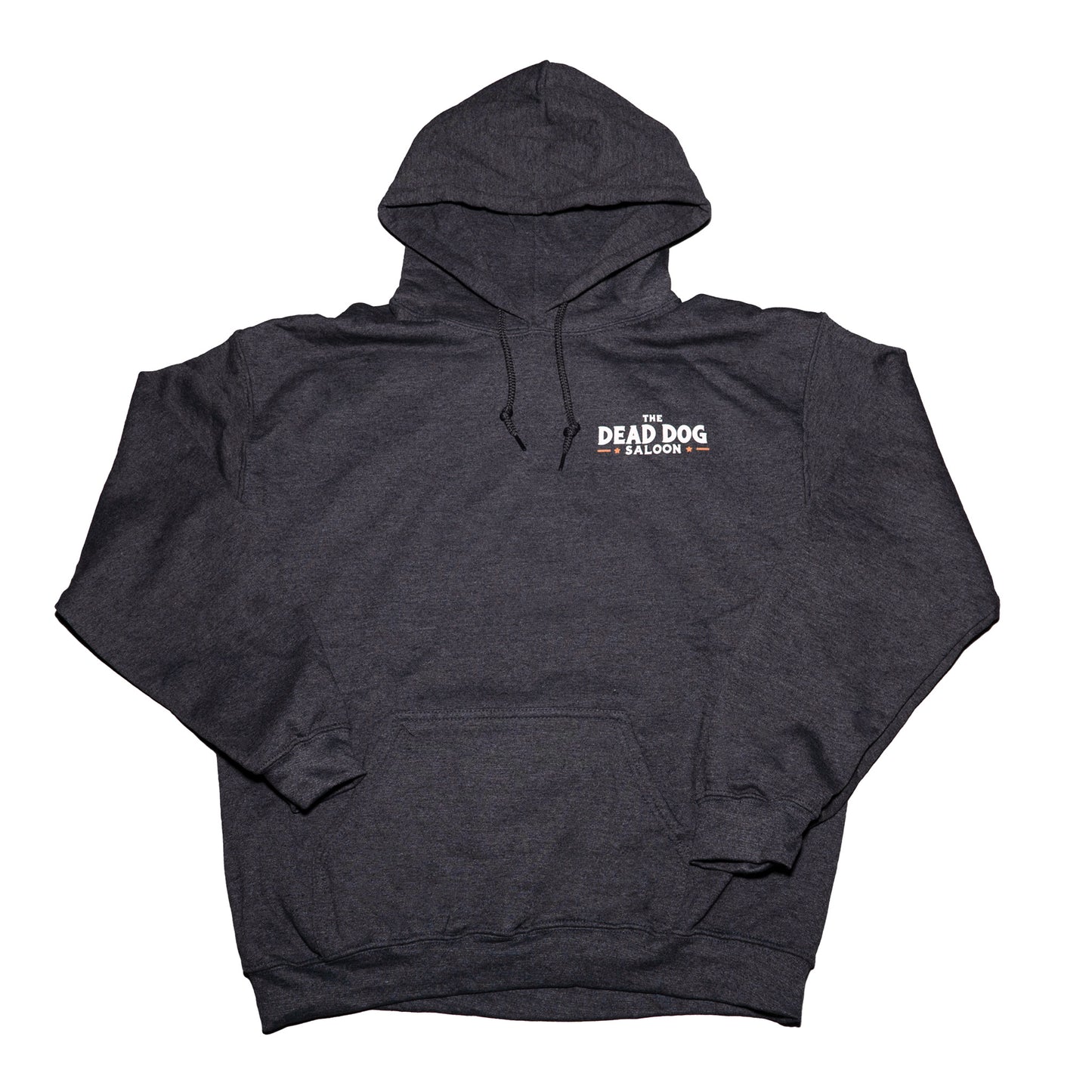 Lounging Dog Hoodie- Dark Heather