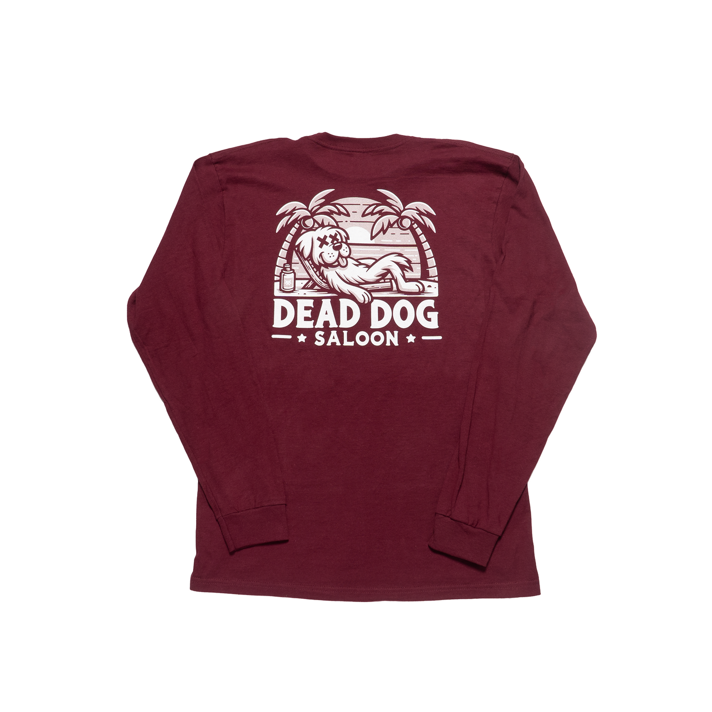 Maroon Chill Dog Soft Style Long sleeve Tee