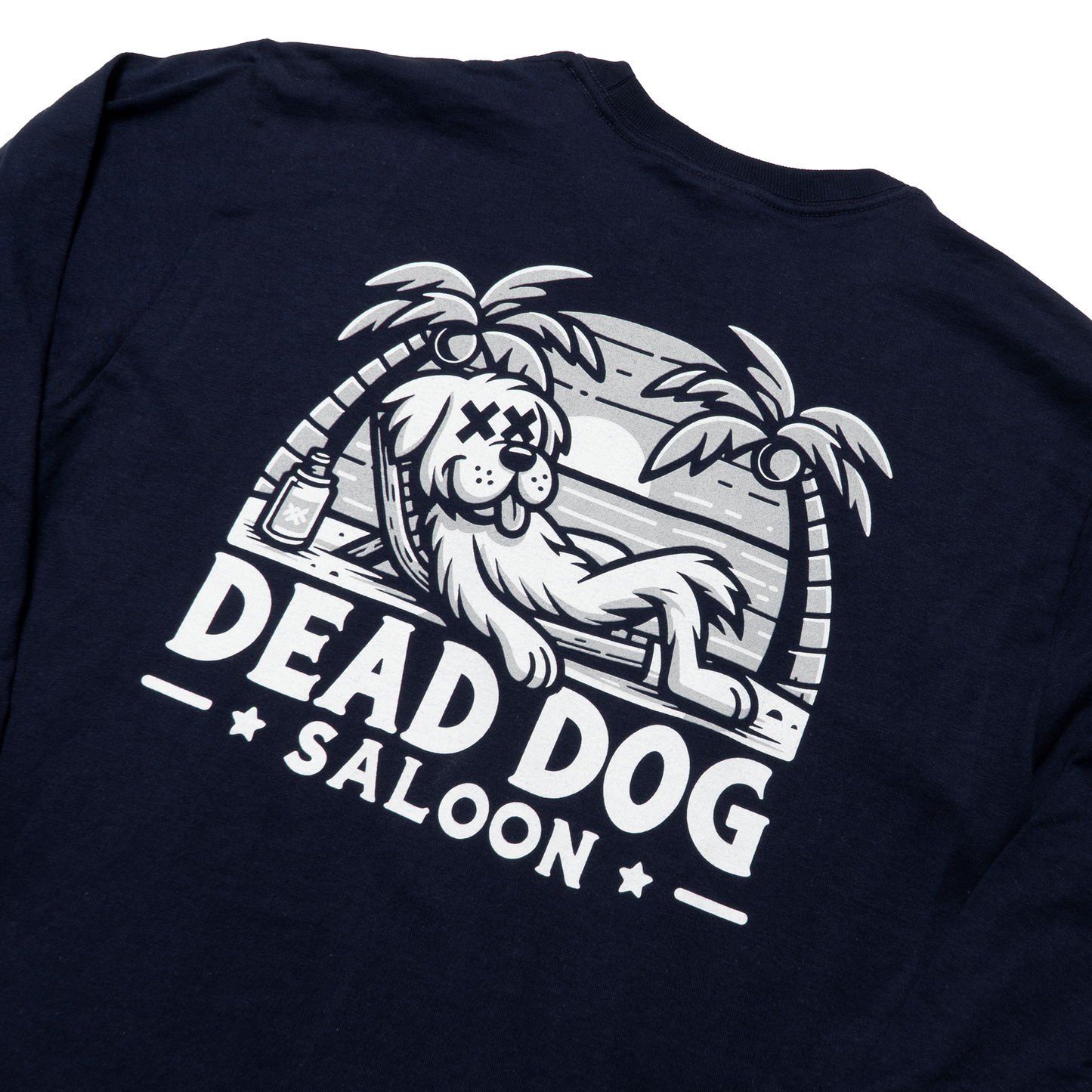 Navy Chill Dog Soft Style Long sleeve Tee
