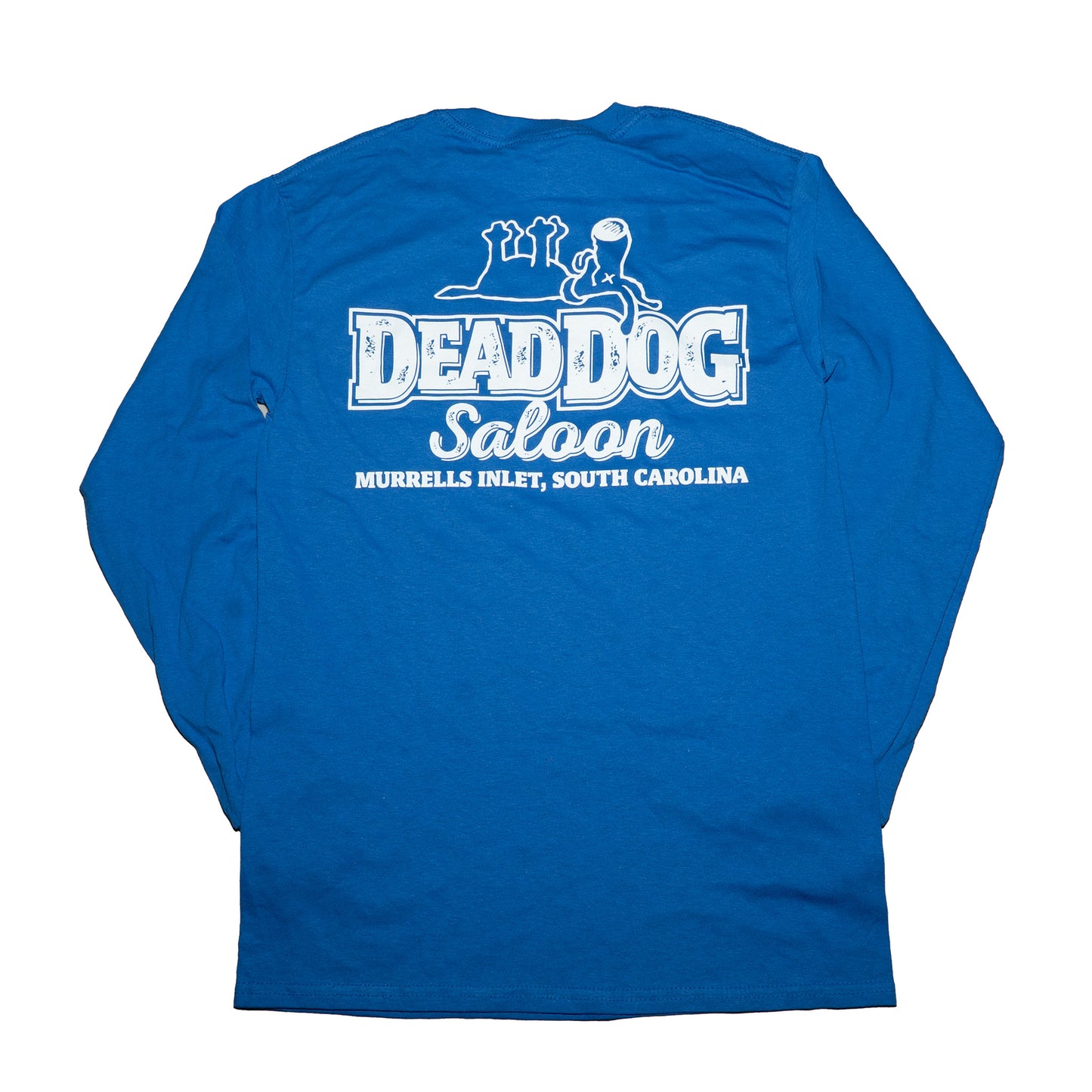 Four Paws Up Classic Long Sleeve Tee- Royal Blue