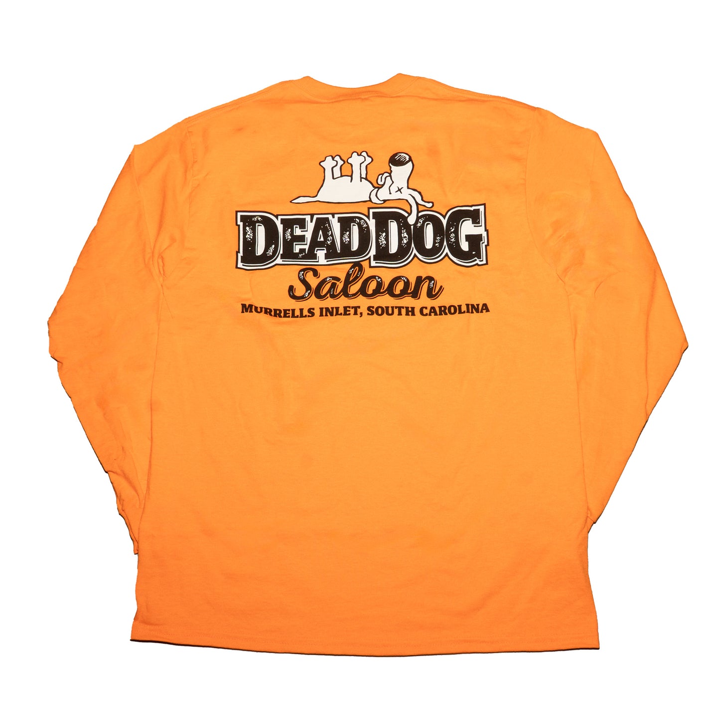 Four Paws Up Classic Long Sleeve Tee- Safety Orange