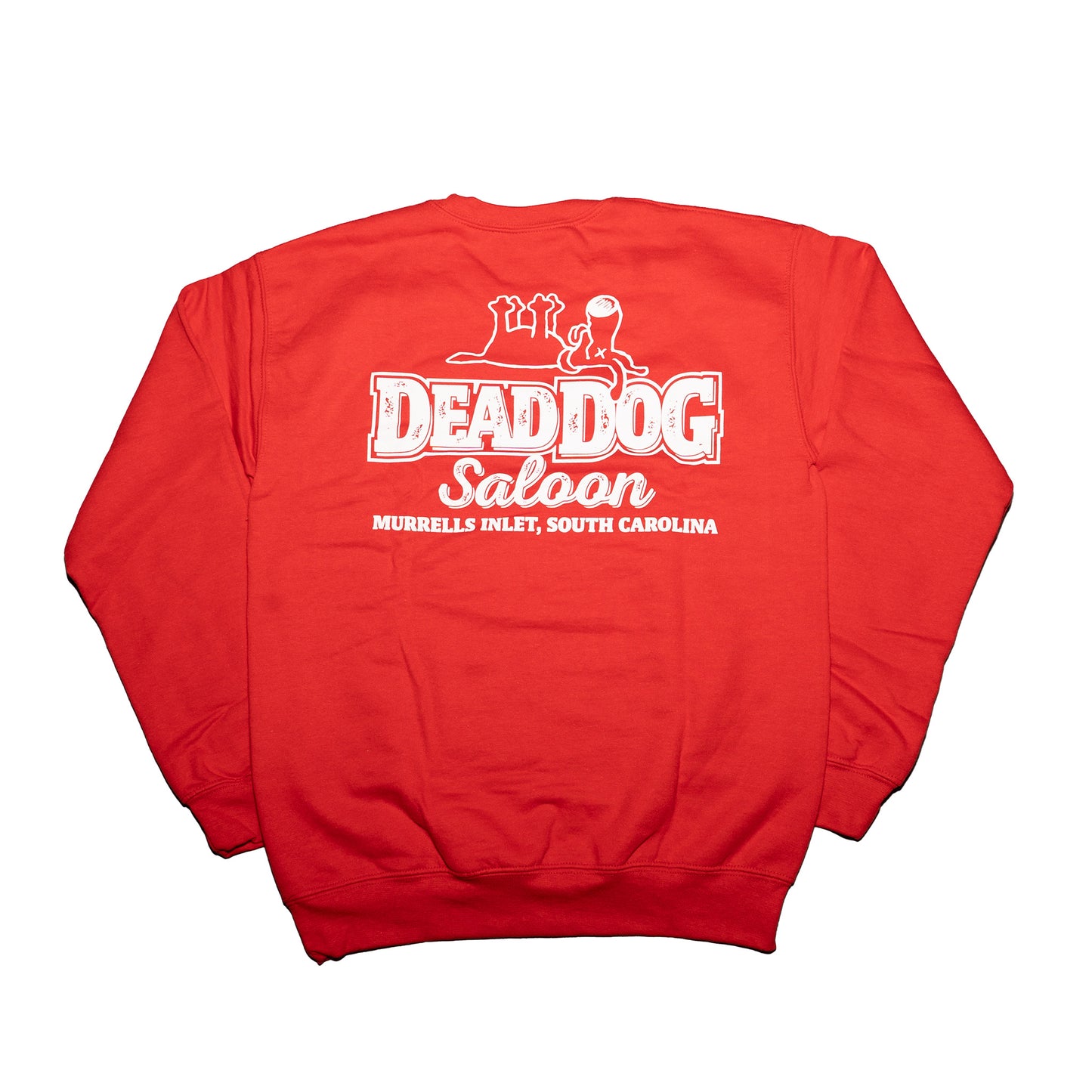 Four Paws Up Classic Crewneck Sweatshirt- Red