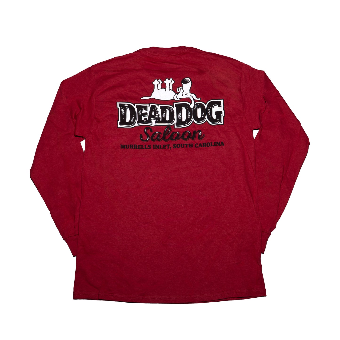 Four Paws Up Classic Long Sleeve Tee- Cardinal Red