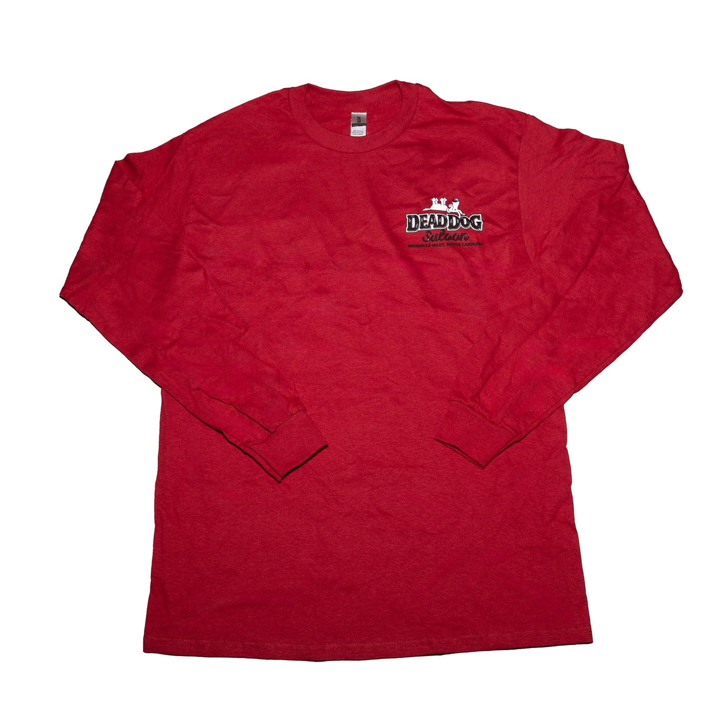Four Paws Up Classic Long Sleeve Tee- Cardinal Red