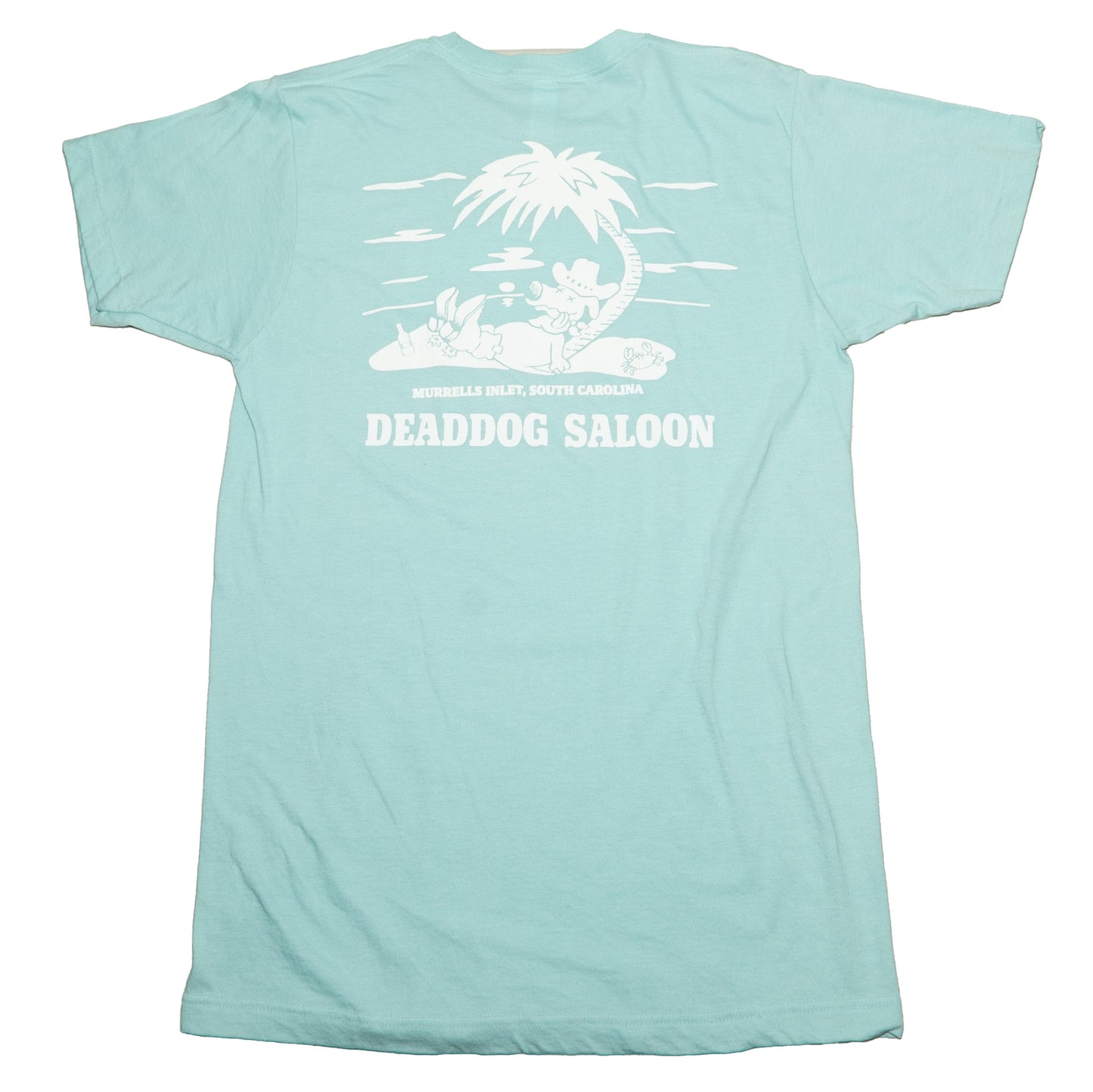 Island Dog Tee- Heather Purist Blue