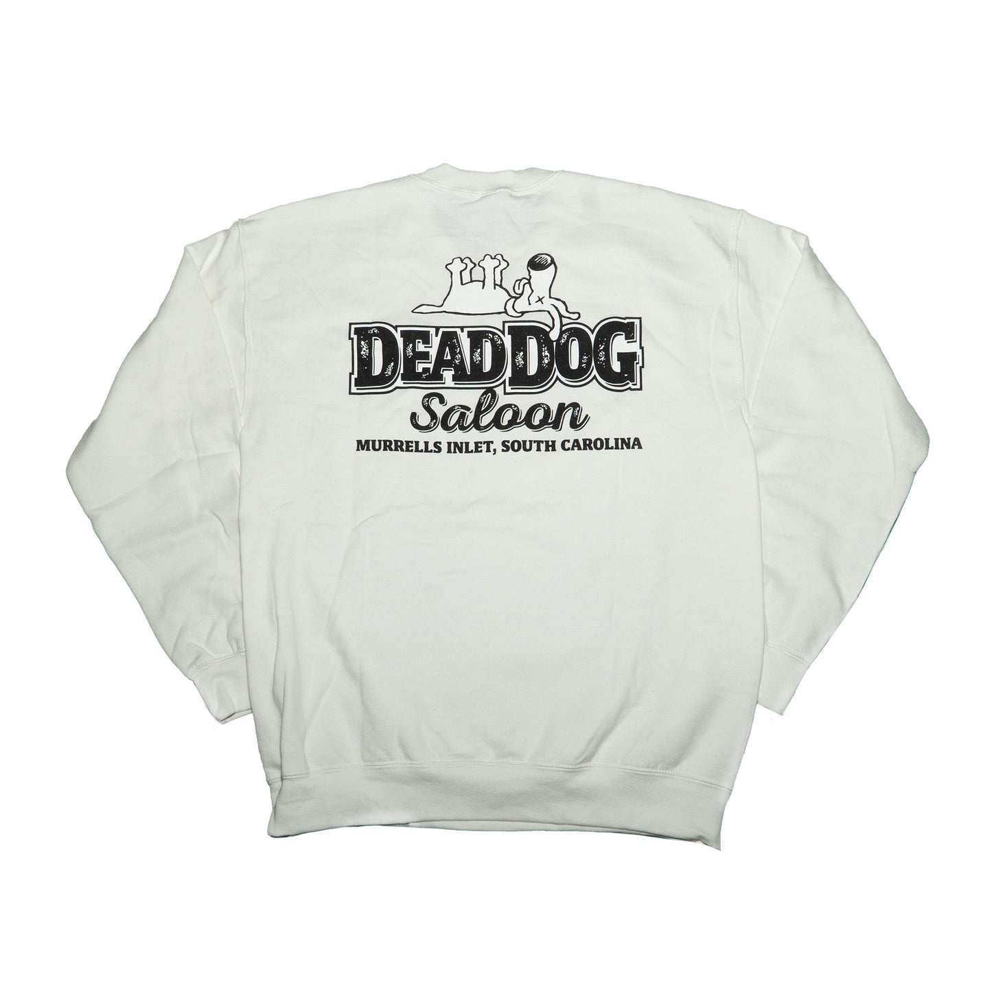 Four Paws Up Classic Crewneck Sweatshirt- White