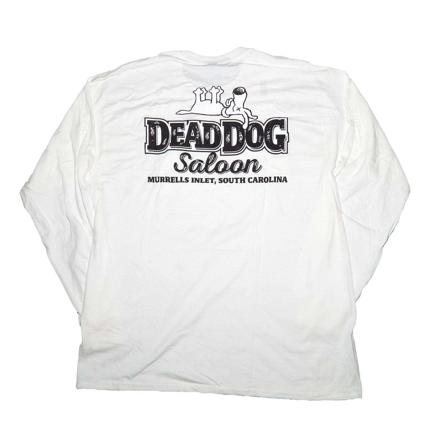 Four Paws Up Classic Long Sleeve Tee- White