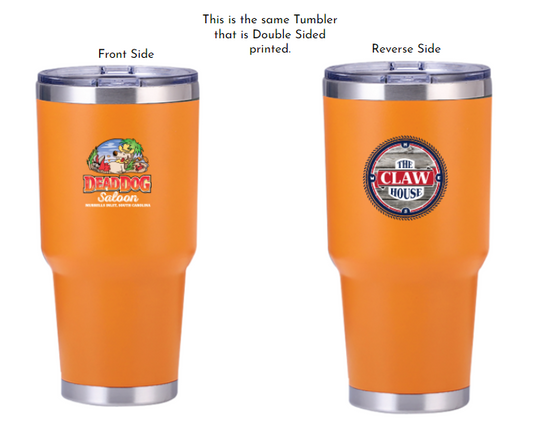 28oz Stainless Steel Tumbler- Orange